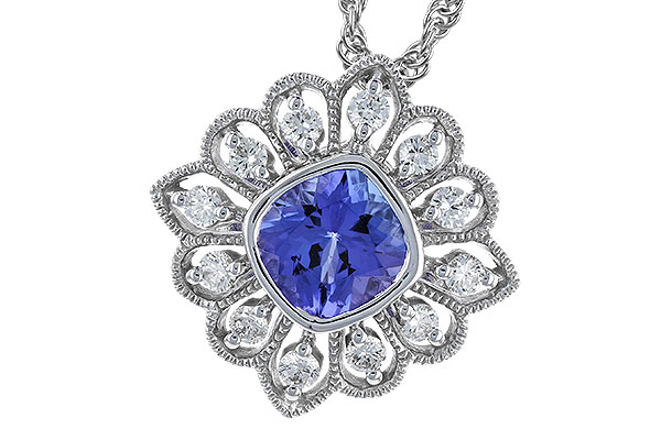 K283-12090: NECK .98 TANZANITE 1.24 TGW (6MM TANZ)