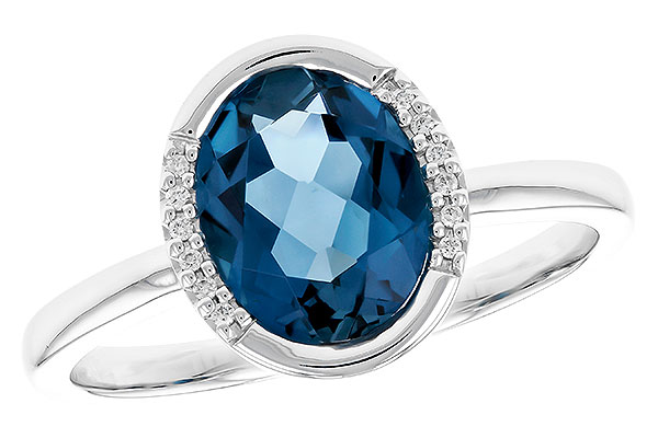 K283-12981: LDS RG 1.90 TW LONDON BLUE TOPAZ 1.93 TGW(9x7 LBT)