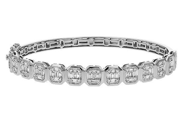 K284-00253: BANGLE .81 TW BAGUETTE 1.00 TW