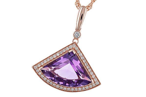 K284-02017: NECKLACE 2.80 AMETHYST 2.97 TGW