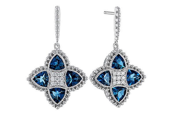 K284-04744: EARRINGS 1.73 LONDON BLUE TOPAZ 1.82 TGW