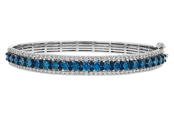K284-04790: BANGLE 4.05 BLUE DIAS 5.50 TW