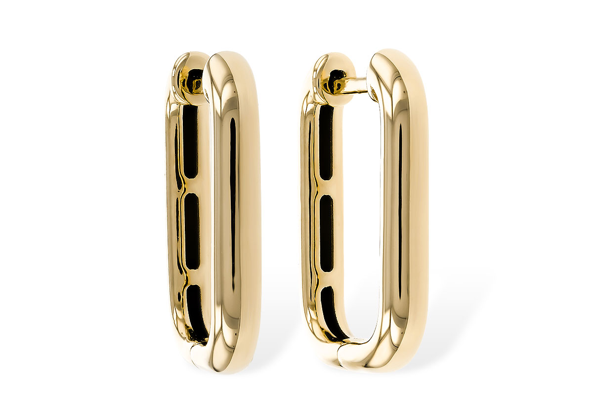 K284-05726: GOLD EARRINGS (18MM)