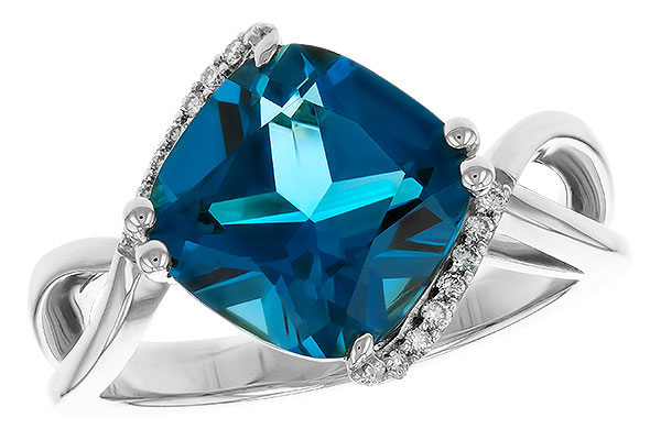 K284-06599: LDS RG 4.42 LONDON BLUE TOPAZ 4.50 TGW (10MM LBT)