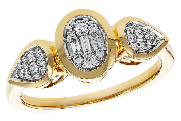 K284-08435: LDS DIA RG .07 TW BAGUETTE .17 TW