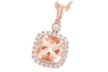 L195-83871: NECK 1.09 MORGANITE 1.26 TGW (7MM MORG)