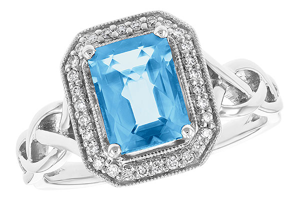 L196-75653: LDS RG 1.77 BLUE TOPAZ 1.88 TGW