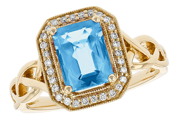 L196-75653: LDS RG 1.77 BLUE TOPAZ 1.88 TGW