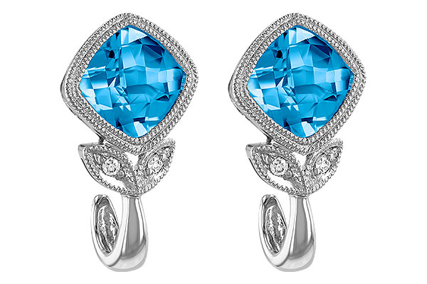 L196-79344: EARR 2.12 BLUE TOPAZ 2.14 TGW