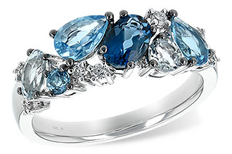 L198-54817: LDS RG 2.05 BLUE TOPAZ 2.16 TGW