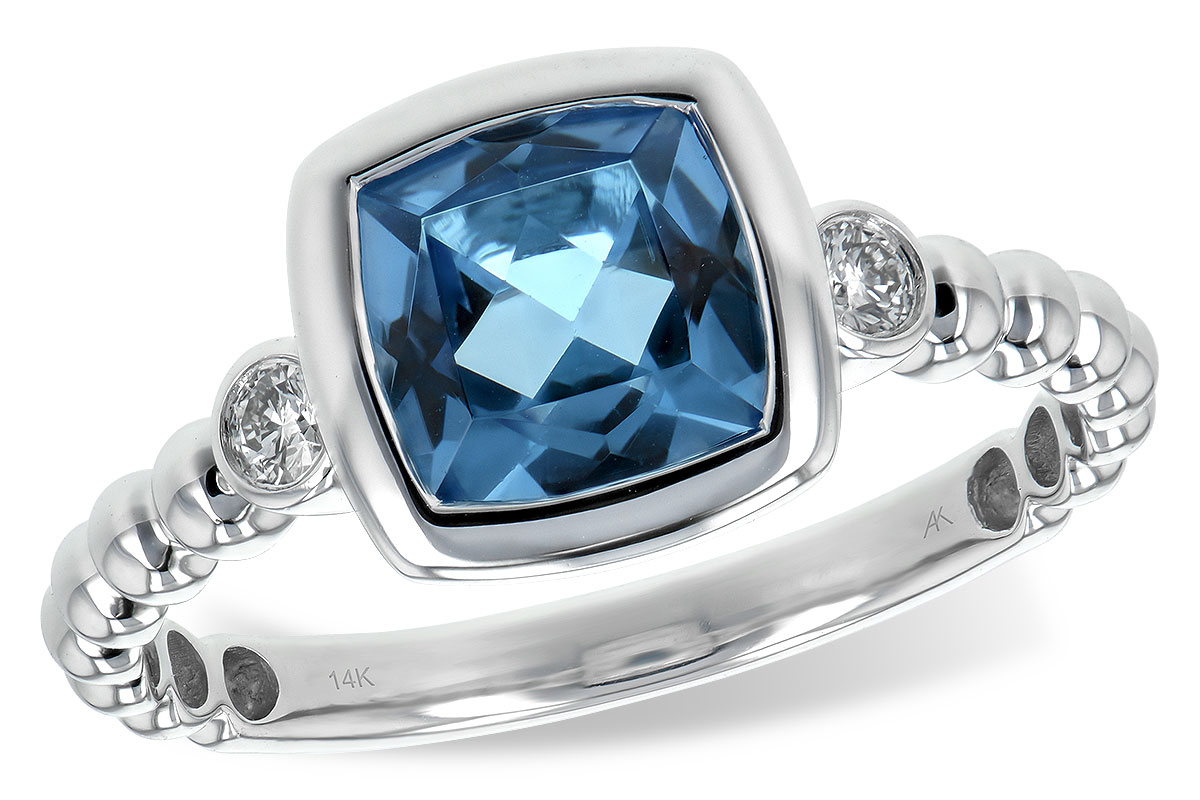 L198-56608: LDS RG 1.57 BLUE TOPAZ 1.65 TGW