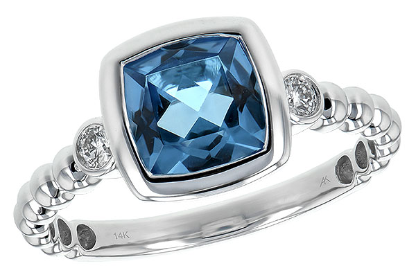 L198-56608: LDS RG 1.57 BLUE TOPAZ 1.65 TGW