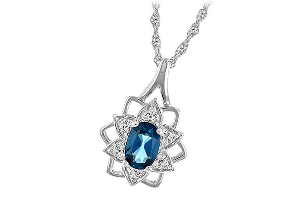 L198-61108: NECK .47 BLUE TOPAZ .56 TGW