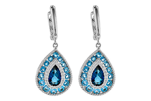 L199-49344: EARR 3.15 TW BLUE TOPAZ 3.32 TGW