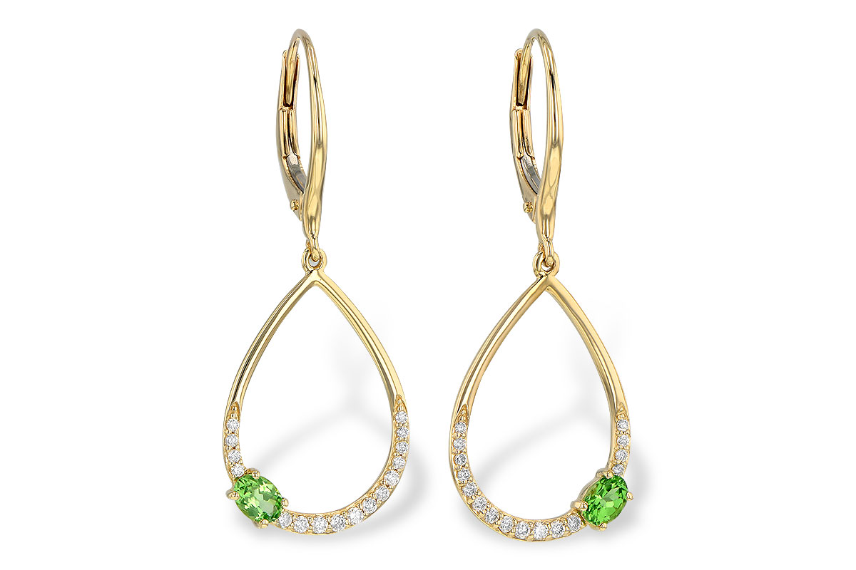 L199-52971: EARR .33 GREEN GARNET .49 TGW