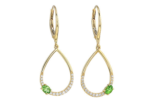 L199-52971: EARR .33 GREEN GARNET .49 TGW