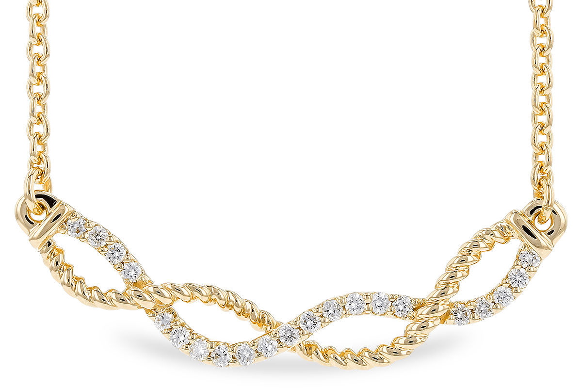 L283-10235: NECKLACE .12 TW (18")