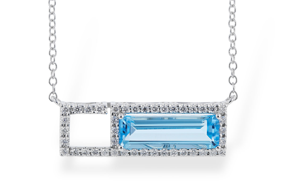 L283-11126: NECK 1.44 BLUE TOPAZ 1.60 TGW