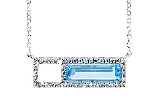 L283-11126: NECK 1.44 BLUE TOPAZ 1.60 TGW