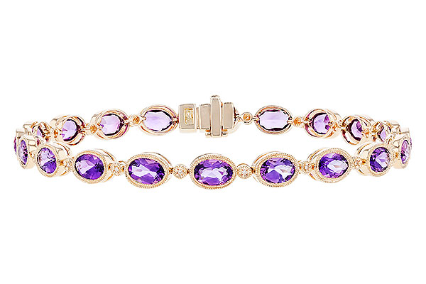 L283-11162: BRACELET 6.86 TW AMETHYST 6.90 TGW