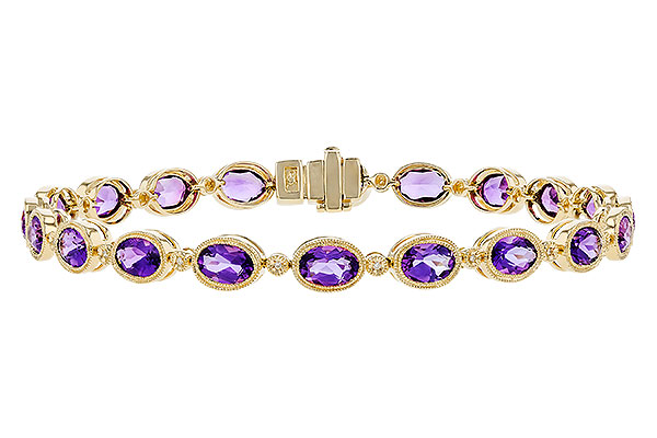 L283-11162: BRACELET 6.86 TW AMETHYST 6.90 TGW