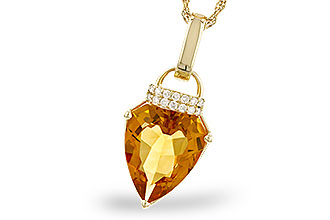 L283-15717: NECKLACE 3.12 CITRINE 3.18 TGW (12x10MM CIT)