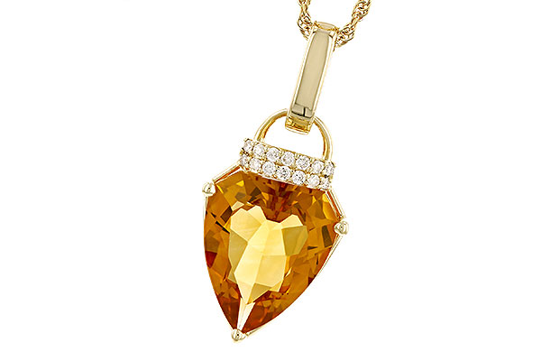 L283-15717: NECKLACE 3.12 CITRINE 3.18 TGW (12x10MM CIT)