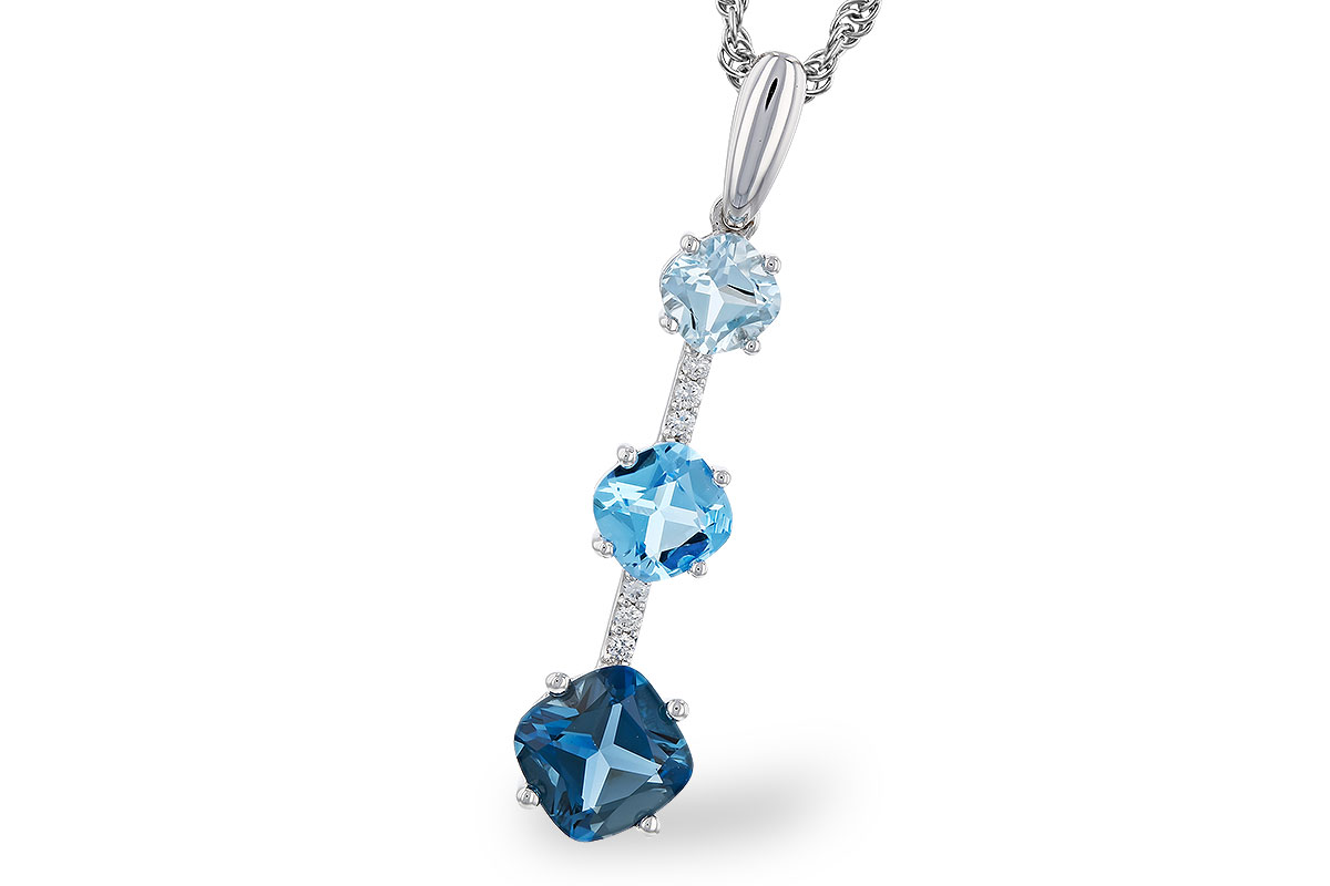 L284-01162: NECK 1.87 TW BLUE TOPAZ 1.90 TGW