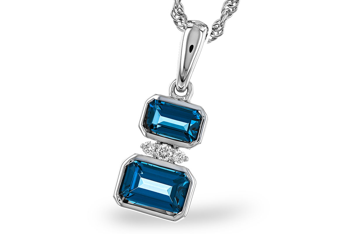 L284-02062: NECK .95 TW LONDON BLUE TOPAZ .98 TGW