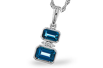 L284-02062: NECK .95 TW LONDON BLUE TOPAZ .98 TGW