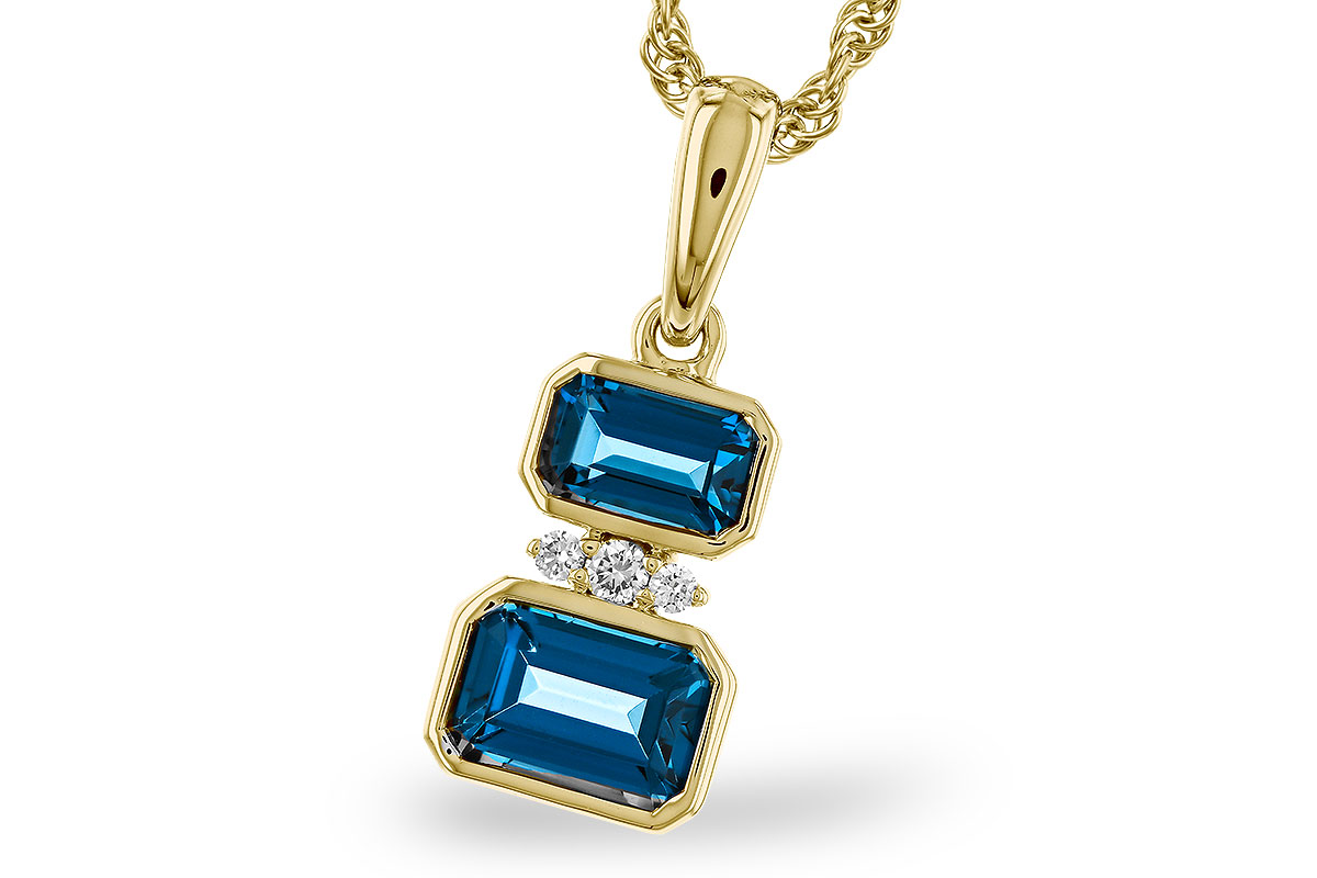 L284-02062: NECK .95 TW LONDON BLUE TOPAZ .98 TGW