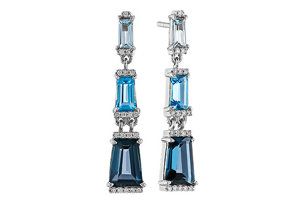 L284-03853: EARRINGS 2.55 BLUE TOPAZ 2.62 TGW