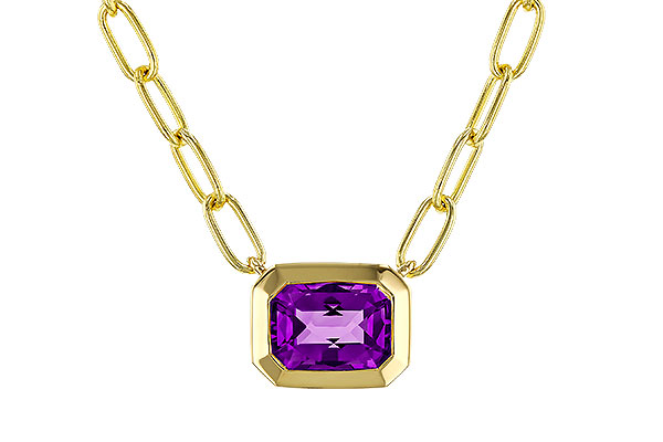L284-05717: NECKLACE .82 AMETHYST (18")