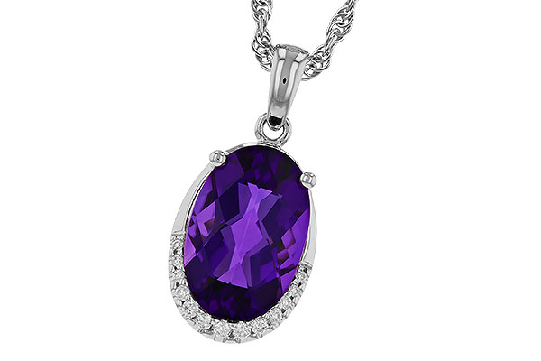 L284-08371: NECKLACE 2.70 AMETHYST 2.76 TGW (12x8MM OV)
