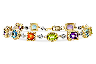 L284-08408: BRACELET 4.63 SEMI-PREC (AMY,BT,CIT,PER) 5.05 TGW