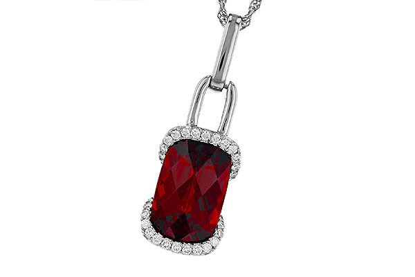 L284-91126: NECK 4.30 GARNET 4.45 TGW (12x8MM GAR)