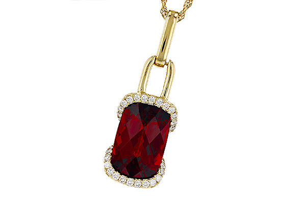 L284-91126: NECK 4.30 GARNET 4.45 TGW (12x8MM GAR)