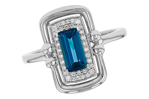 L284-91135: LDS RG .84 LONDON BLUE TOPAZ .96 TGW (8x4MM LBT)