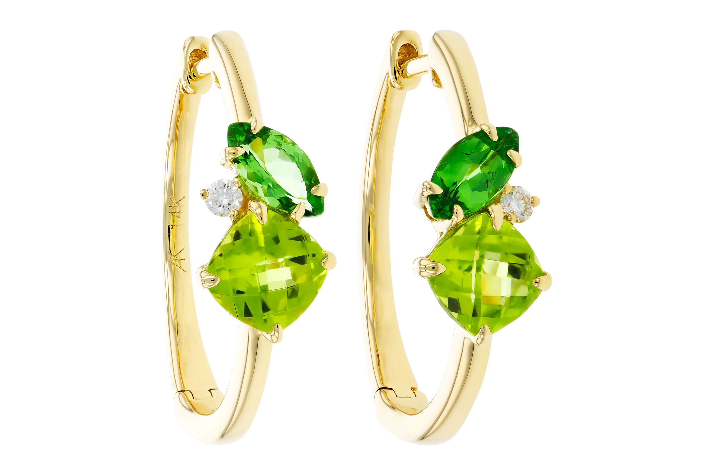 L284-92926: EARRINGS 1.69 TW SEMI-PREC (PER,TSAV) 1.73 TGW