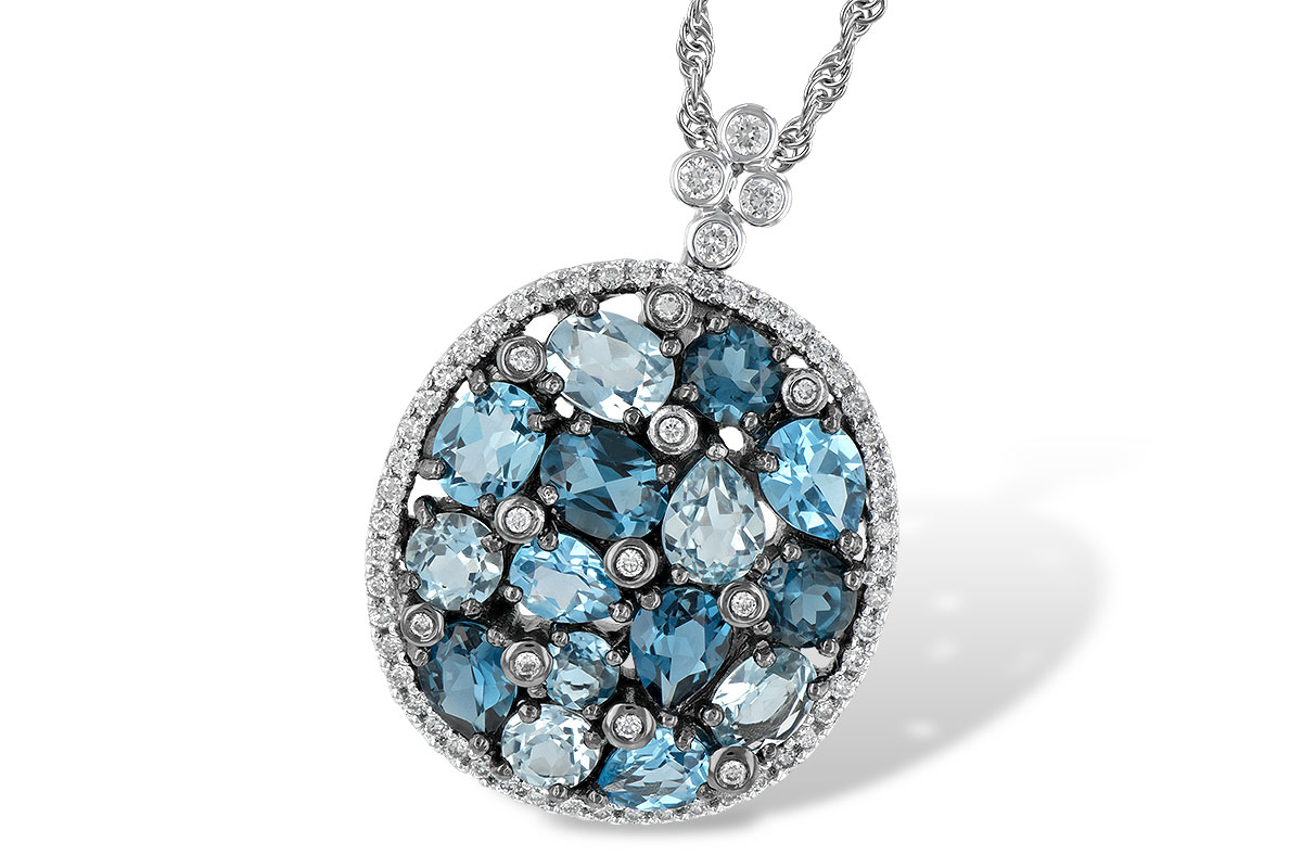 M196-76626: NECK 3.12 BLUE TOPAZ 3.41 TGW