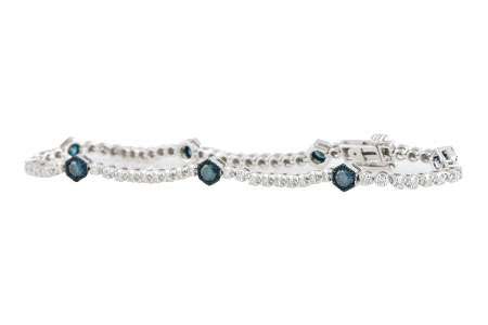 M197-64780: BRACELET .93 BLUE DIAS 1.62 TW