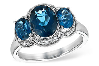 M198-61117: LDS RG 4.20 BLUE TOPAZ 4.33 TGW