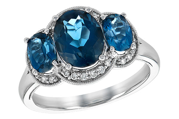 M198-61117: LDS RG 4.20 BLUE TOPAZ 4.33 TGW