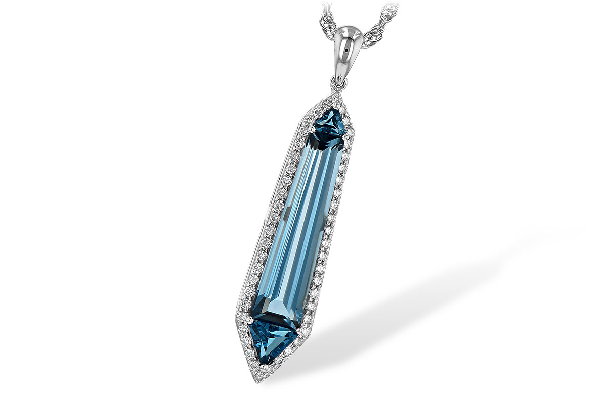 M199-45699: NECK 3.47 LONDON BLUE TOPAZ 3.70 TGW