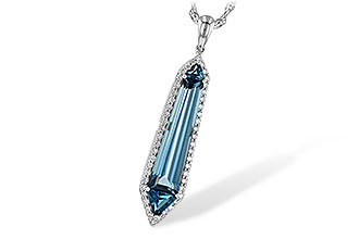 M199-45699: NECK 3.47 LONDON BLUE TOPAZ 3.70 TGW