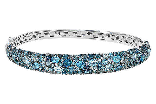 M199-48426: BANGLE 7.60 BLUE TOPAZ 7.85 TGW