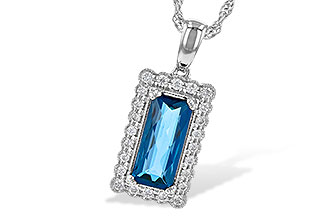 M199-52926: NECK 1.55 LONDON BLUE TOPAZ 1.70 TGW