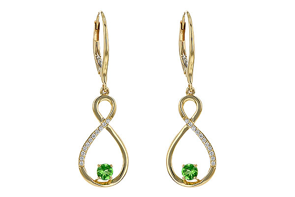 M282-18371: EARR .32 GREEN GARNET .40 TGW