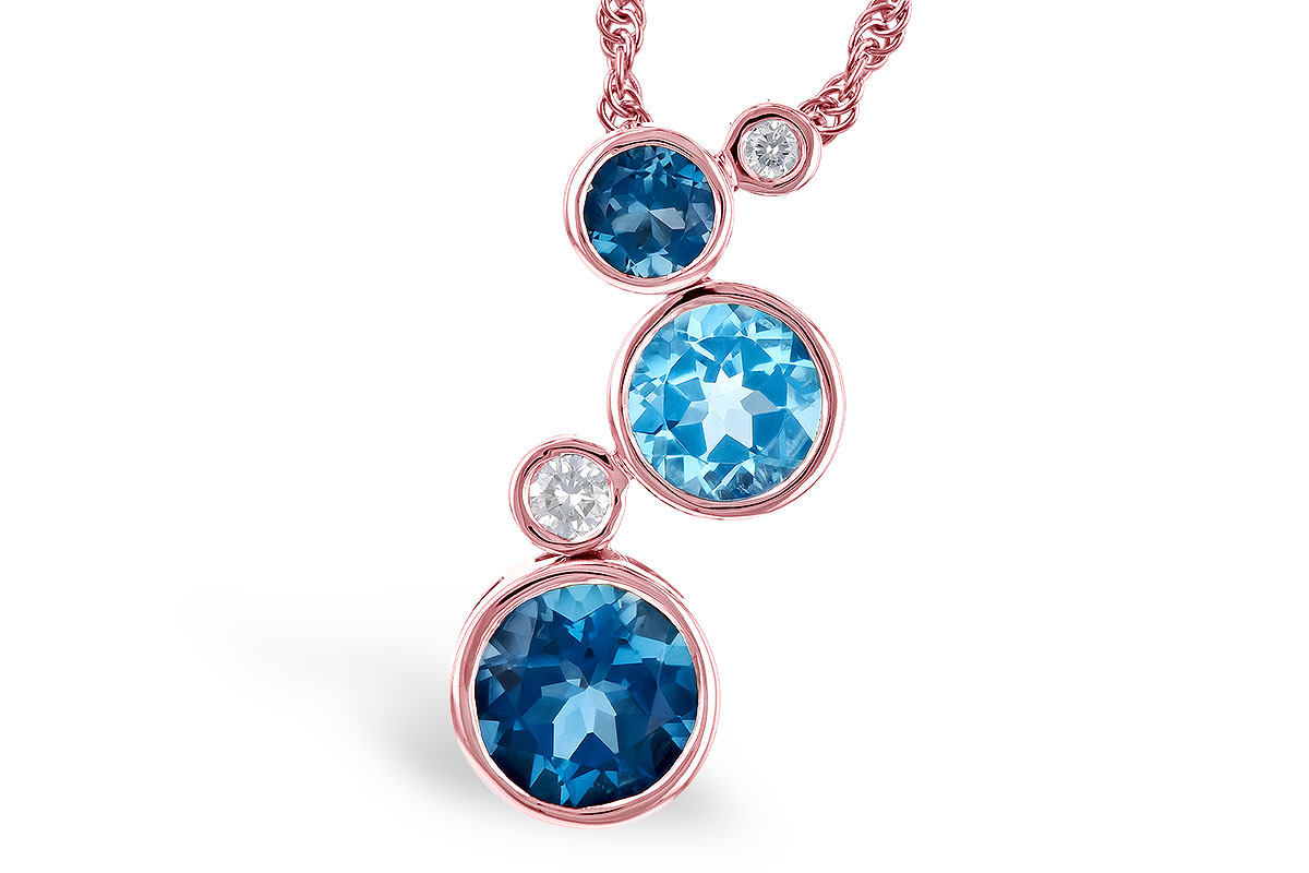 M282-24808: NECK 2.30 BLUE TOPAZ 2.40 TGW