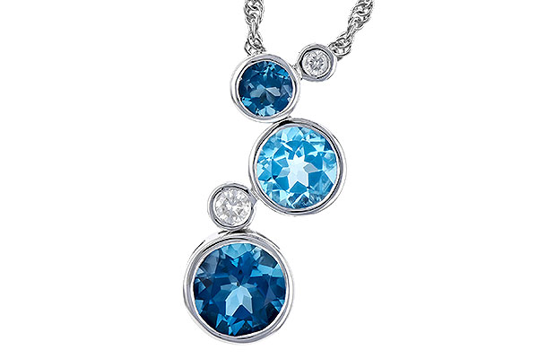 M282-24808: NECK 2.30 BLUE TOPAZ 2.40 TGW